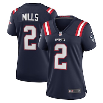 womens nike jalen mills navy new england patriots game playe